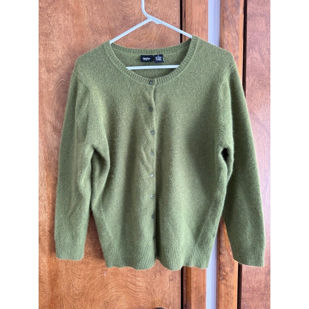 Mossimo Angora & Wool Cardigan Sz. XL Green